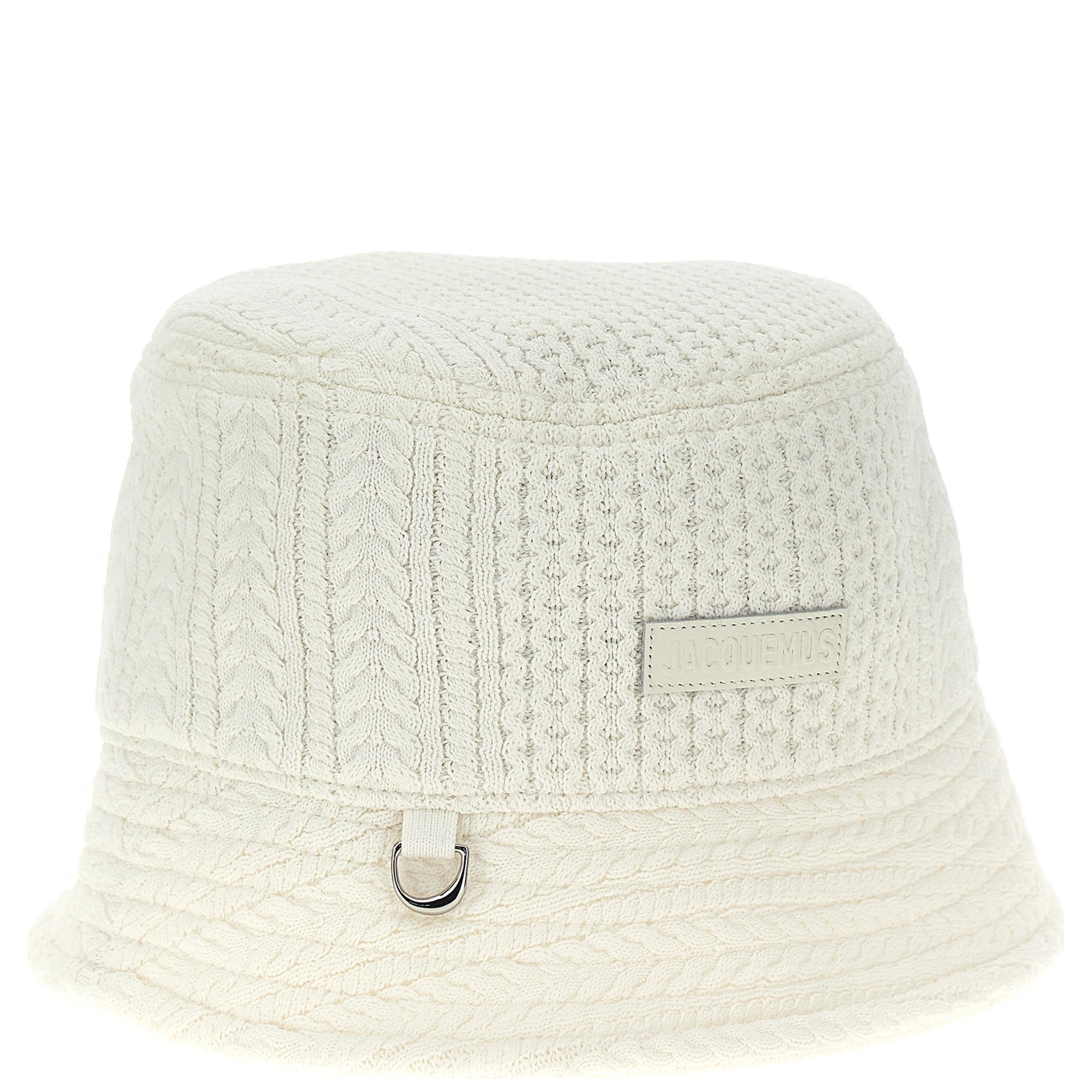 White Viscose Bucket Hat