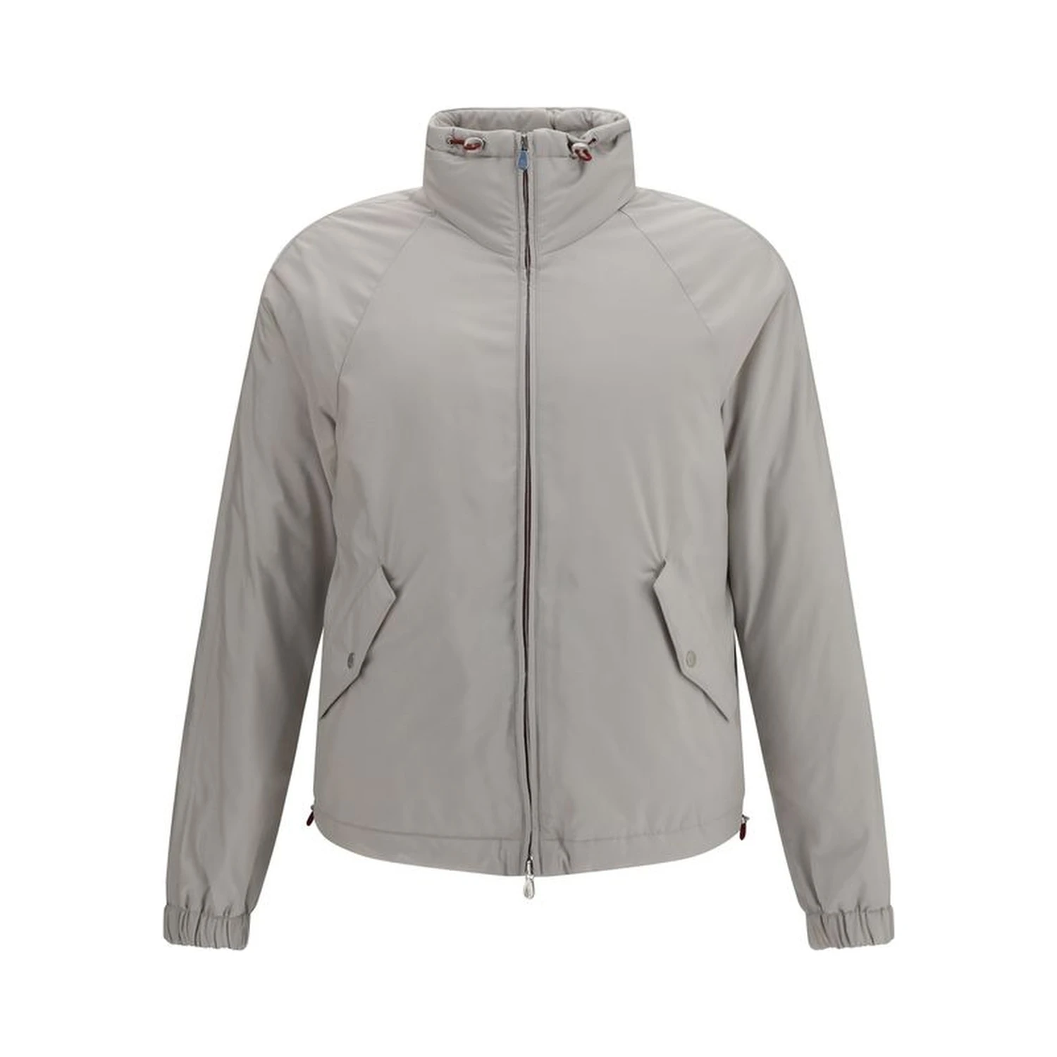 Gray Polyester Shell Jacket