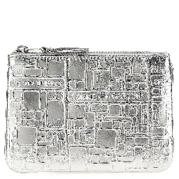 Silver Calfskin Cardholder