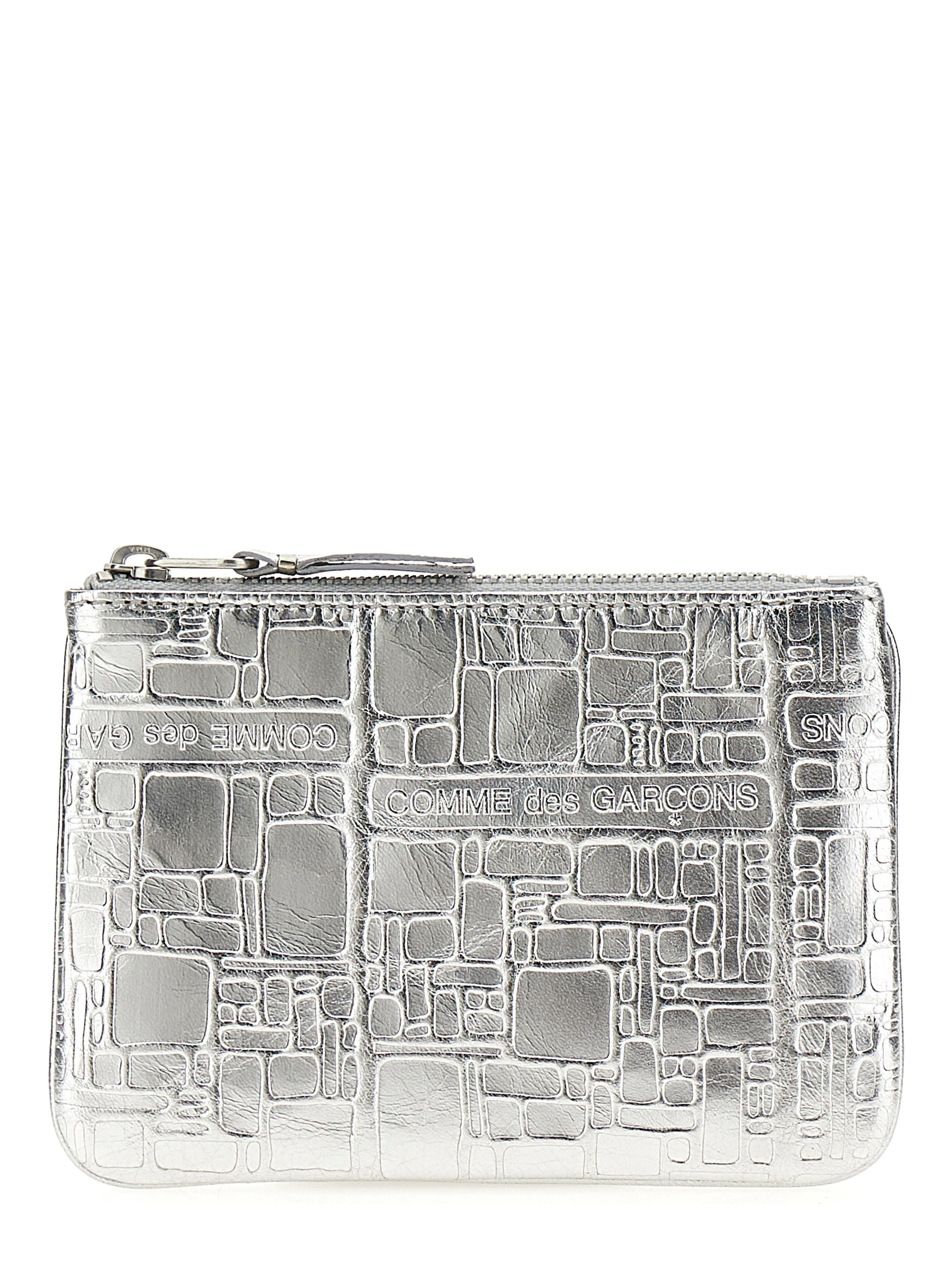 Silver Calfskin Cardholder