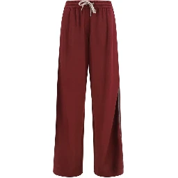 Bordeaux Cotton Athletic Pants