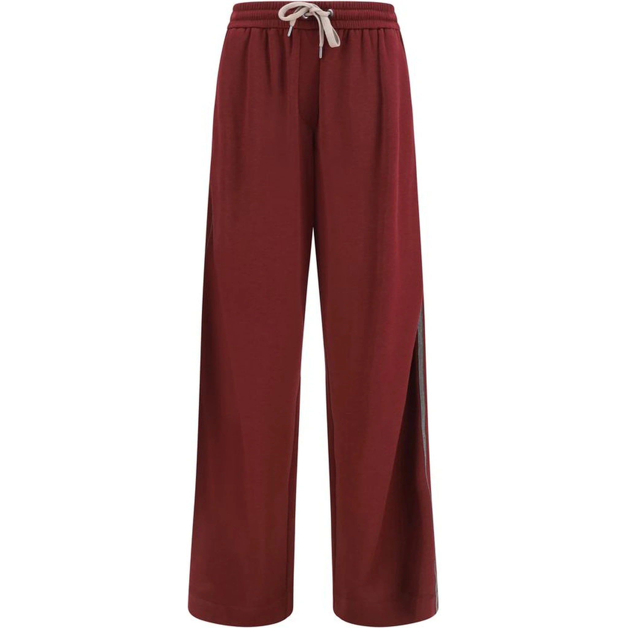 Bordeaux Cotton Athletic Pants