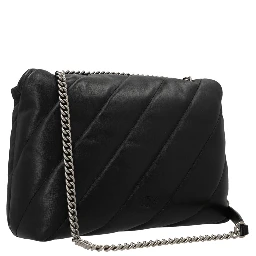 Black Lamb Leather Crossbody Bag