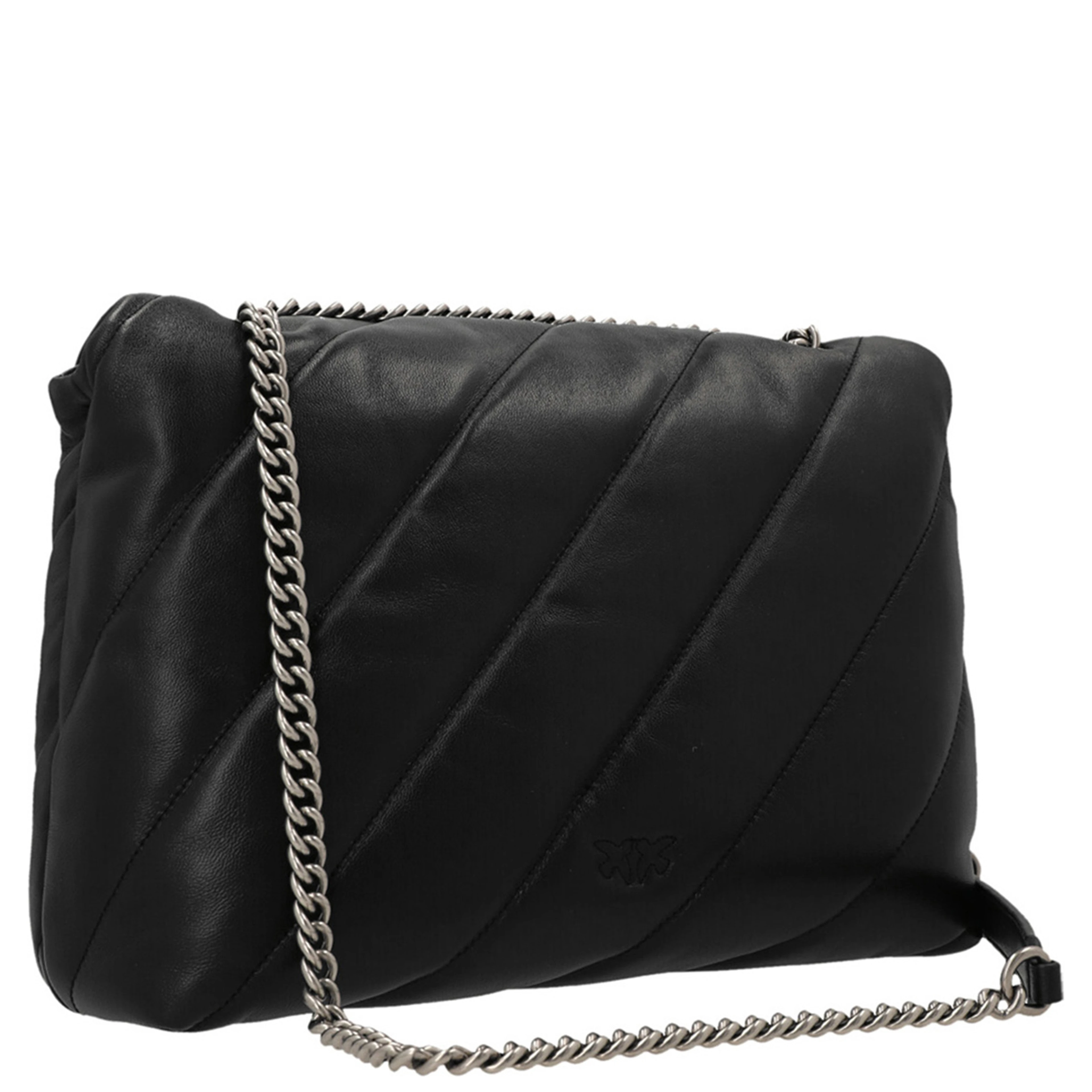 Black Lamb Leather Crossbody Bag