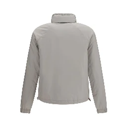 Gray Polyester Shell Jacket