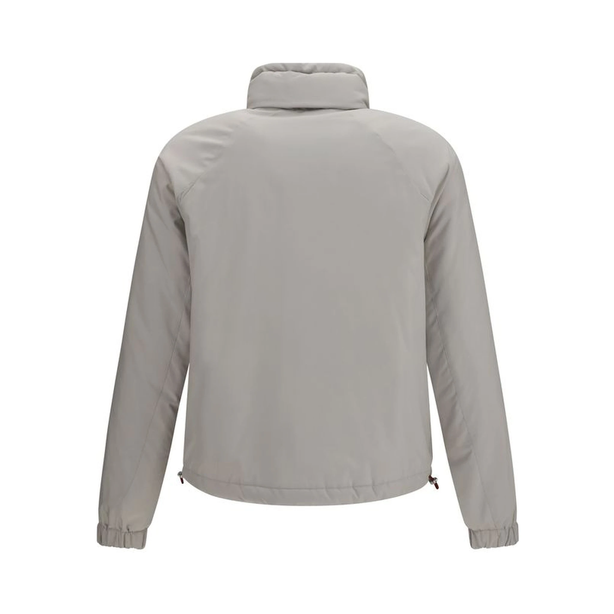Gray Polyester Shell Jacket