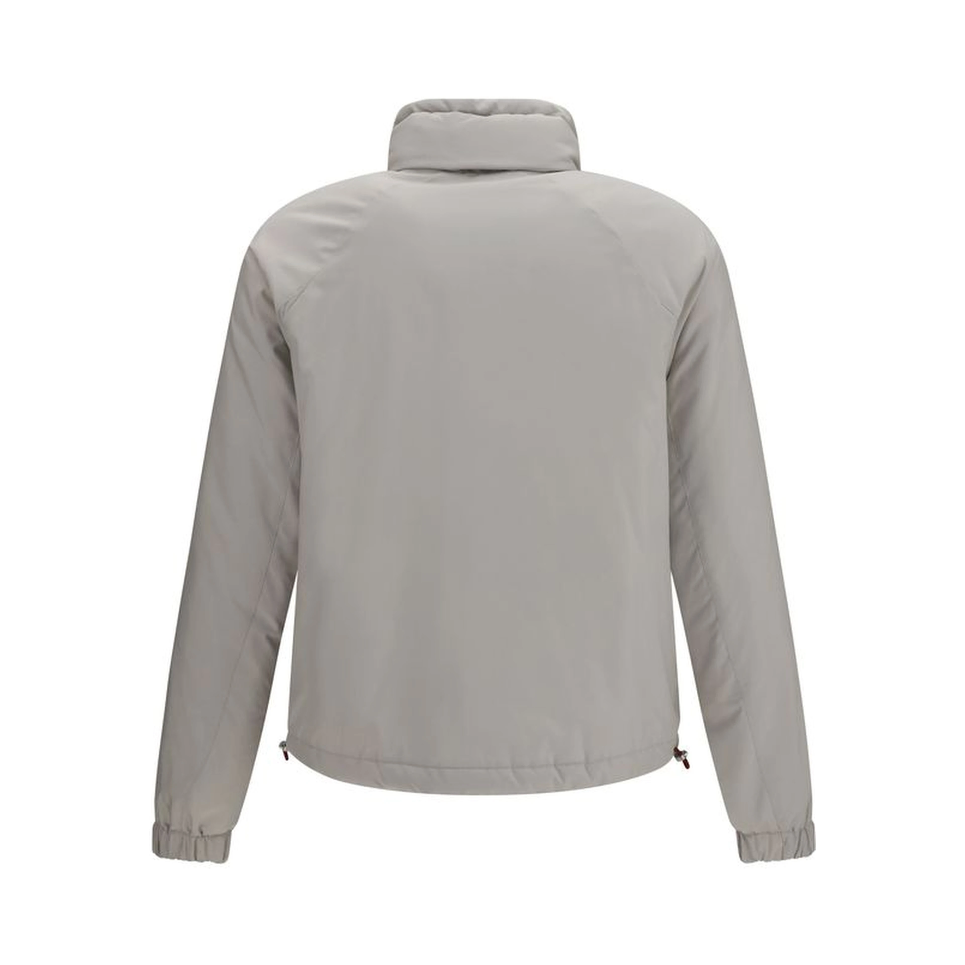 Gray Polyester Shell Jacket