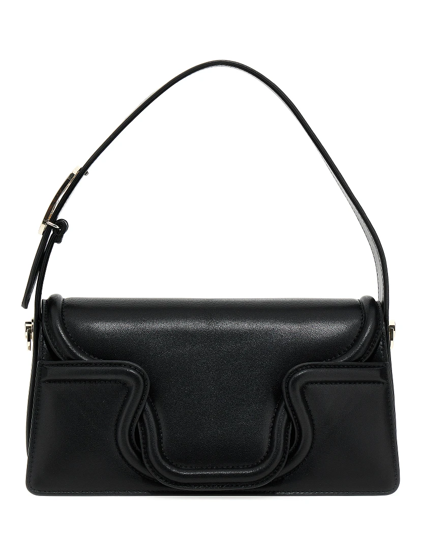 Black Leather Shoulder Bag