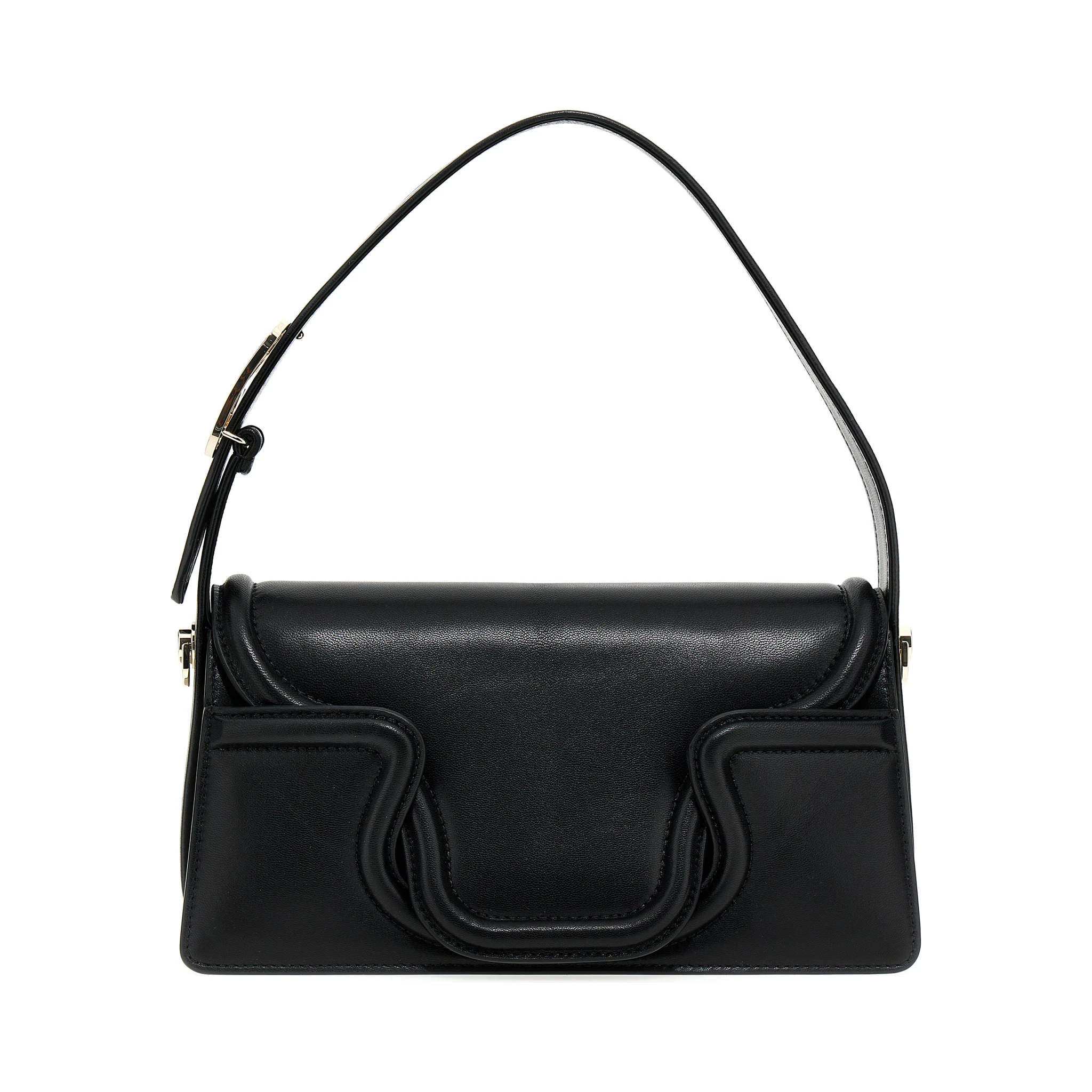 Black Leather Shoulder Bag