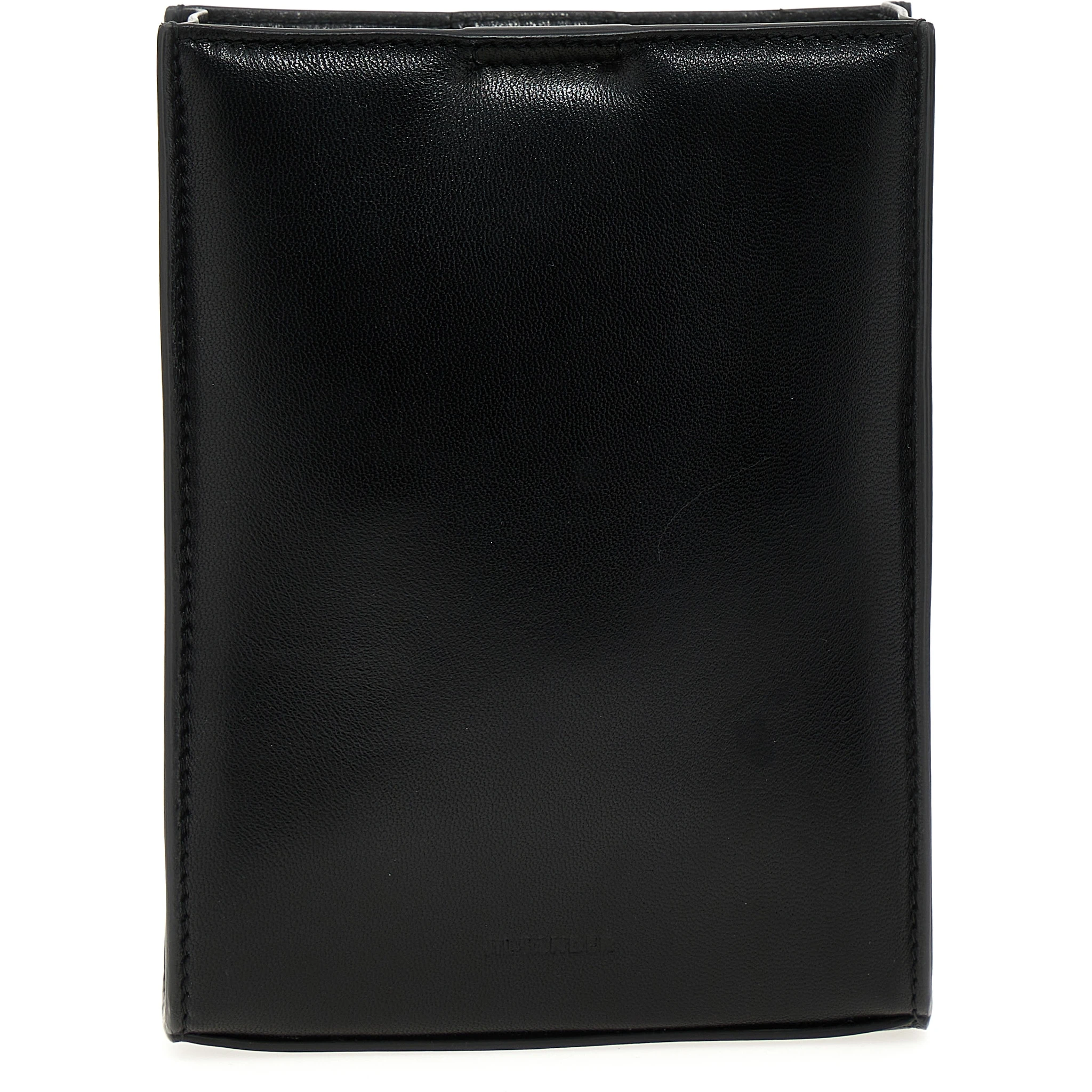 Black Calfskin Crossbody Bag