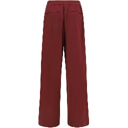 Bordeaux Cotton Athletic Pants