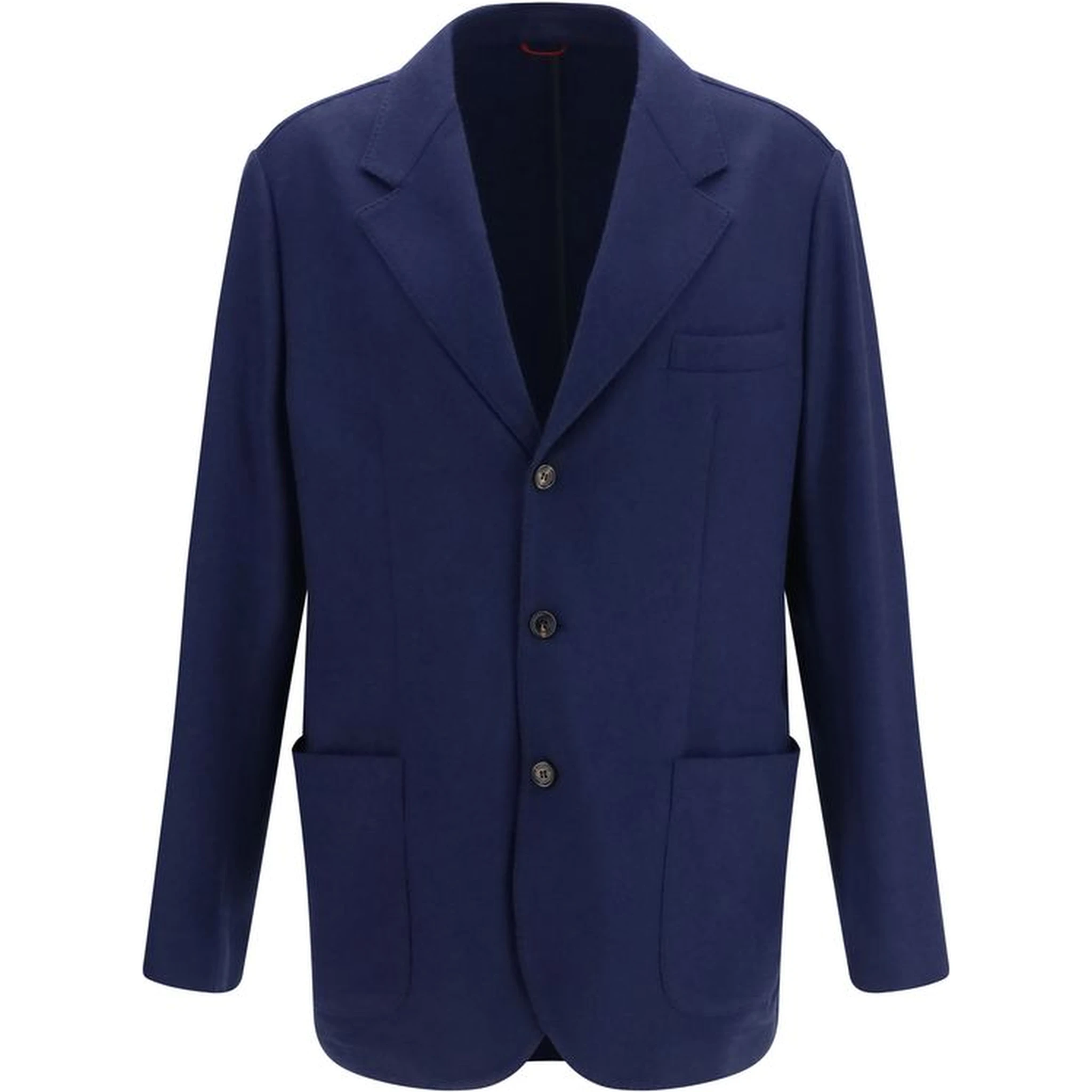 Blue Cashmere Full-Length Jacket