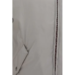 Gray Polyester Shell Jacket