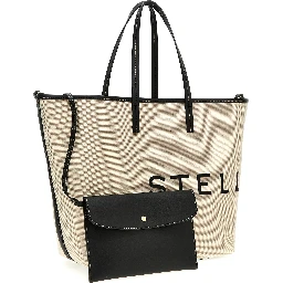 Beige Cotton Tote Bag
