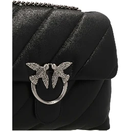 Black Lamb Leather Crossbody Bag