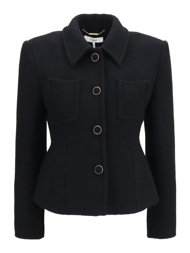 Black Wool Oves Aries Blazer