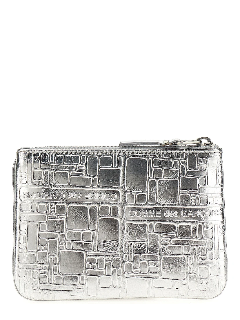 Silver Calfskin Cardholder