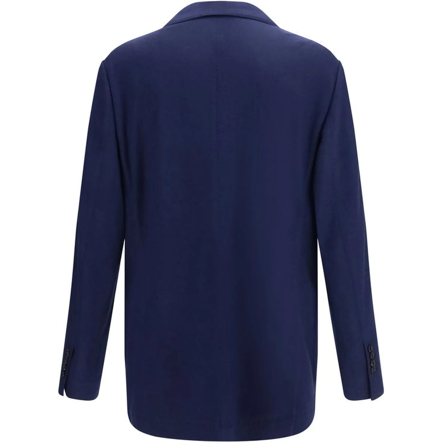 Blue Cashmere Full-Length Jacket