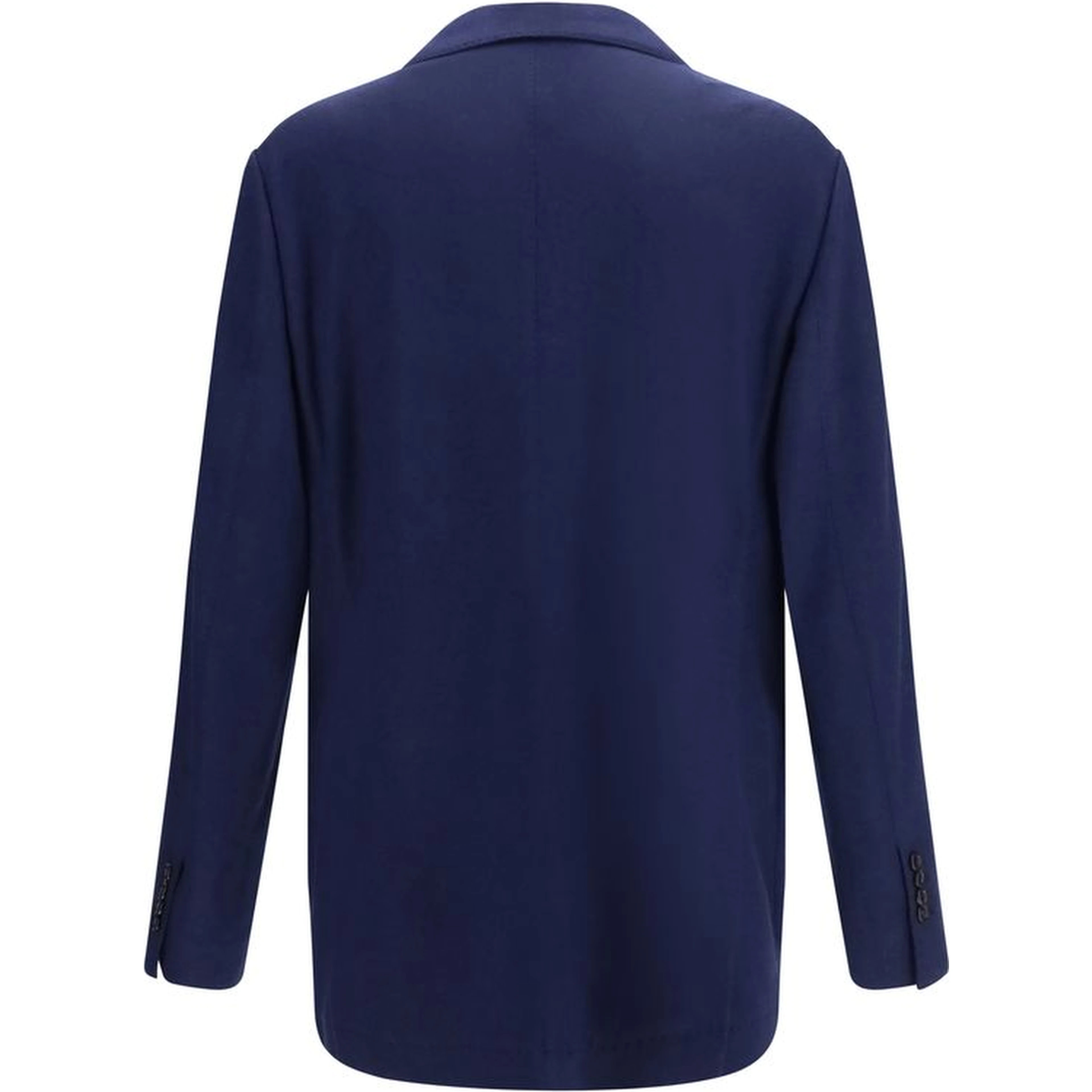 Blue Cashmere Full-Length Jacket