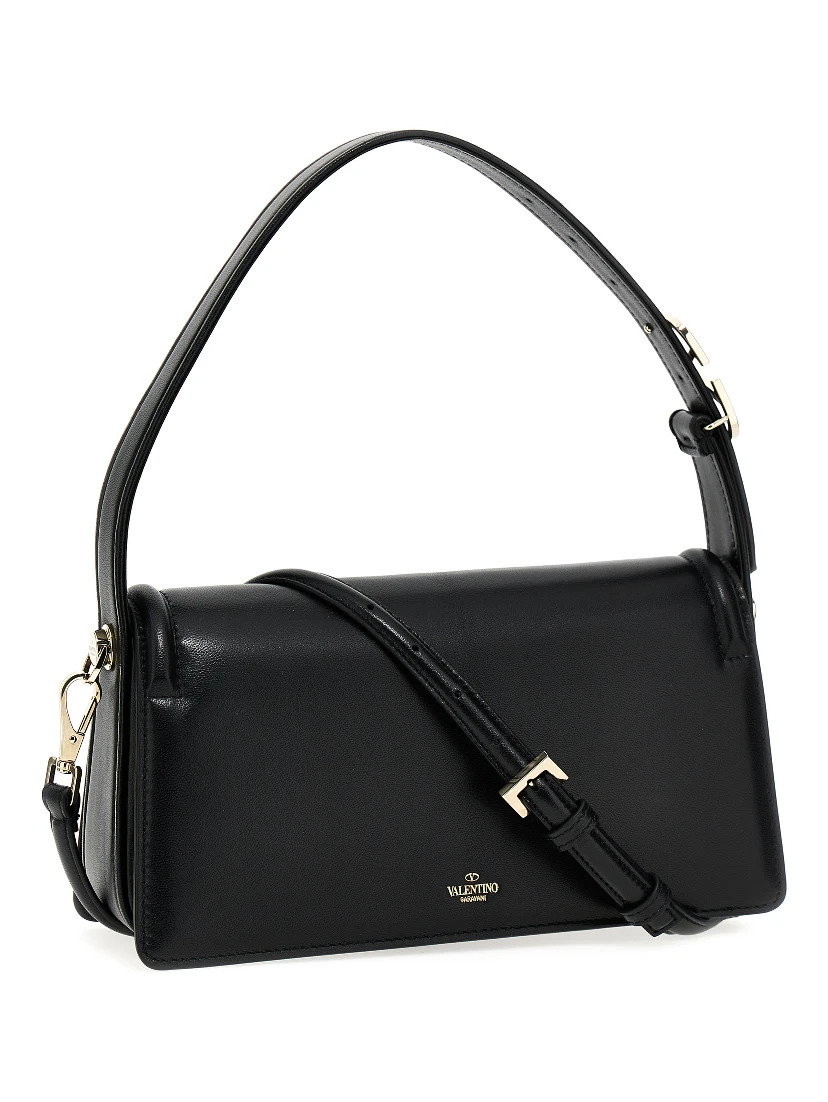 Black Leather Shoulder Bag