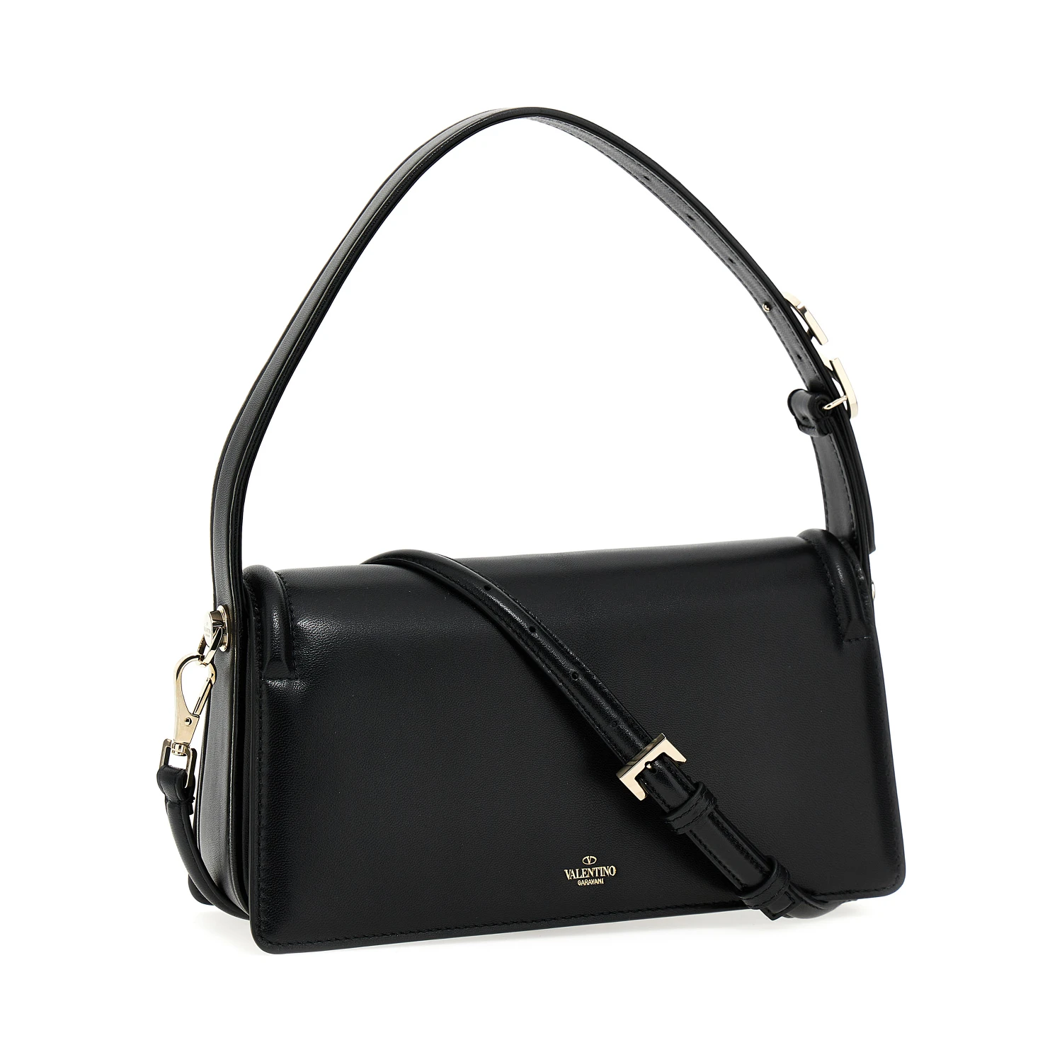 Black Leather Shoulder Bag