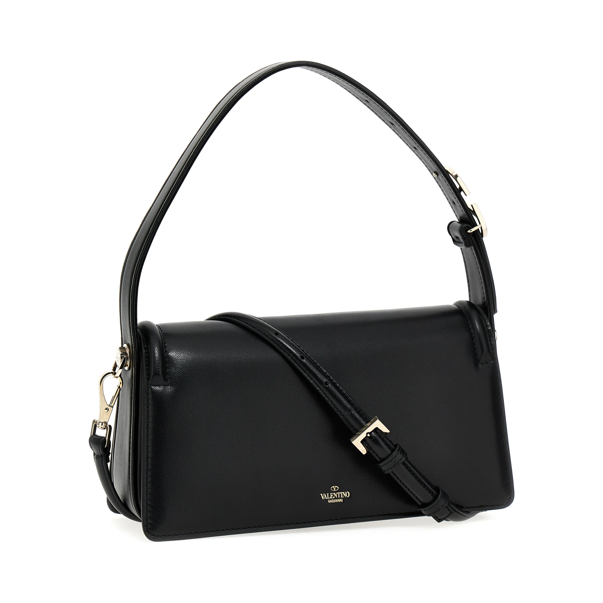 Black Leather Shoulder Bag