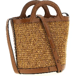 Brown Cotton Handbag
