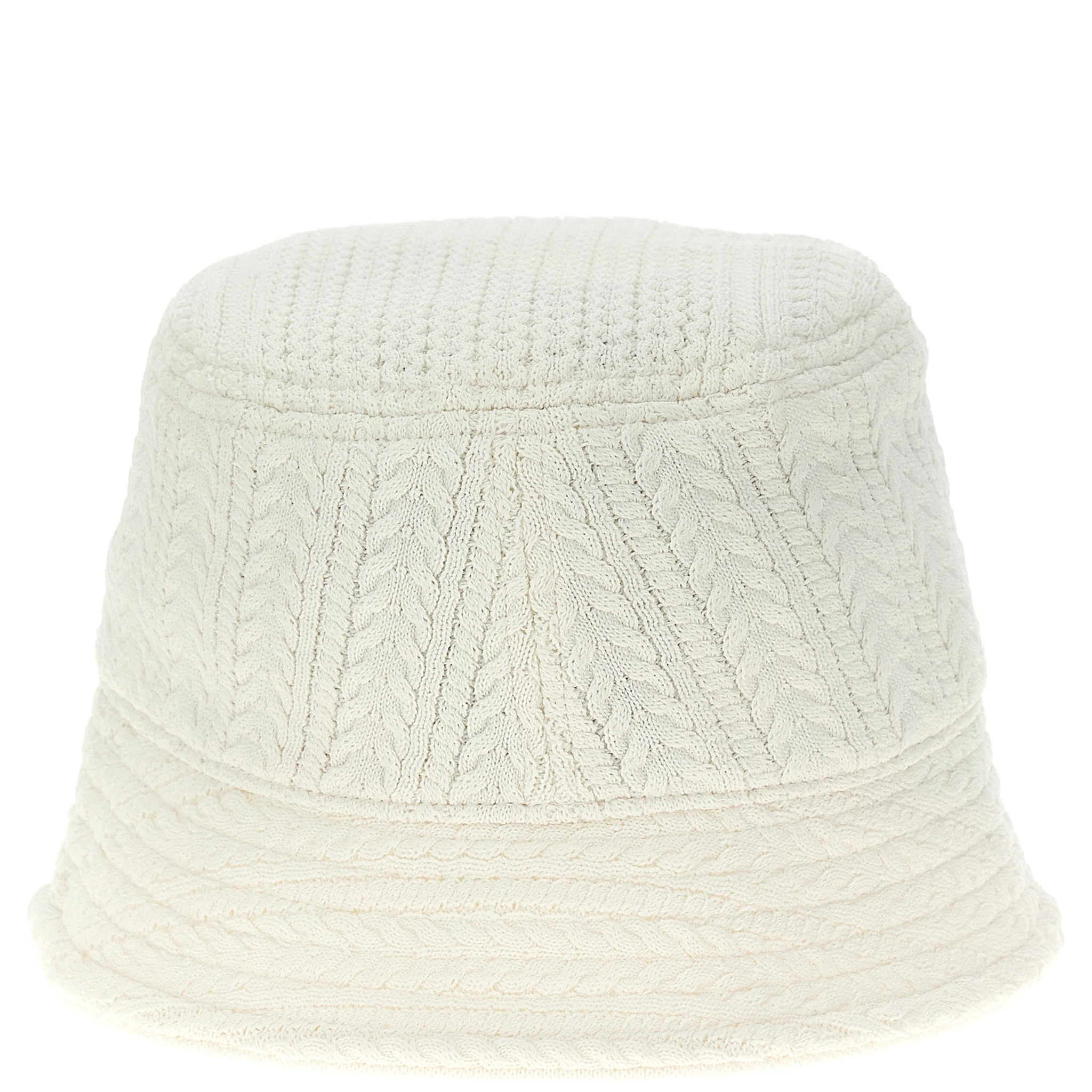 White Viscose Bucket Hat
