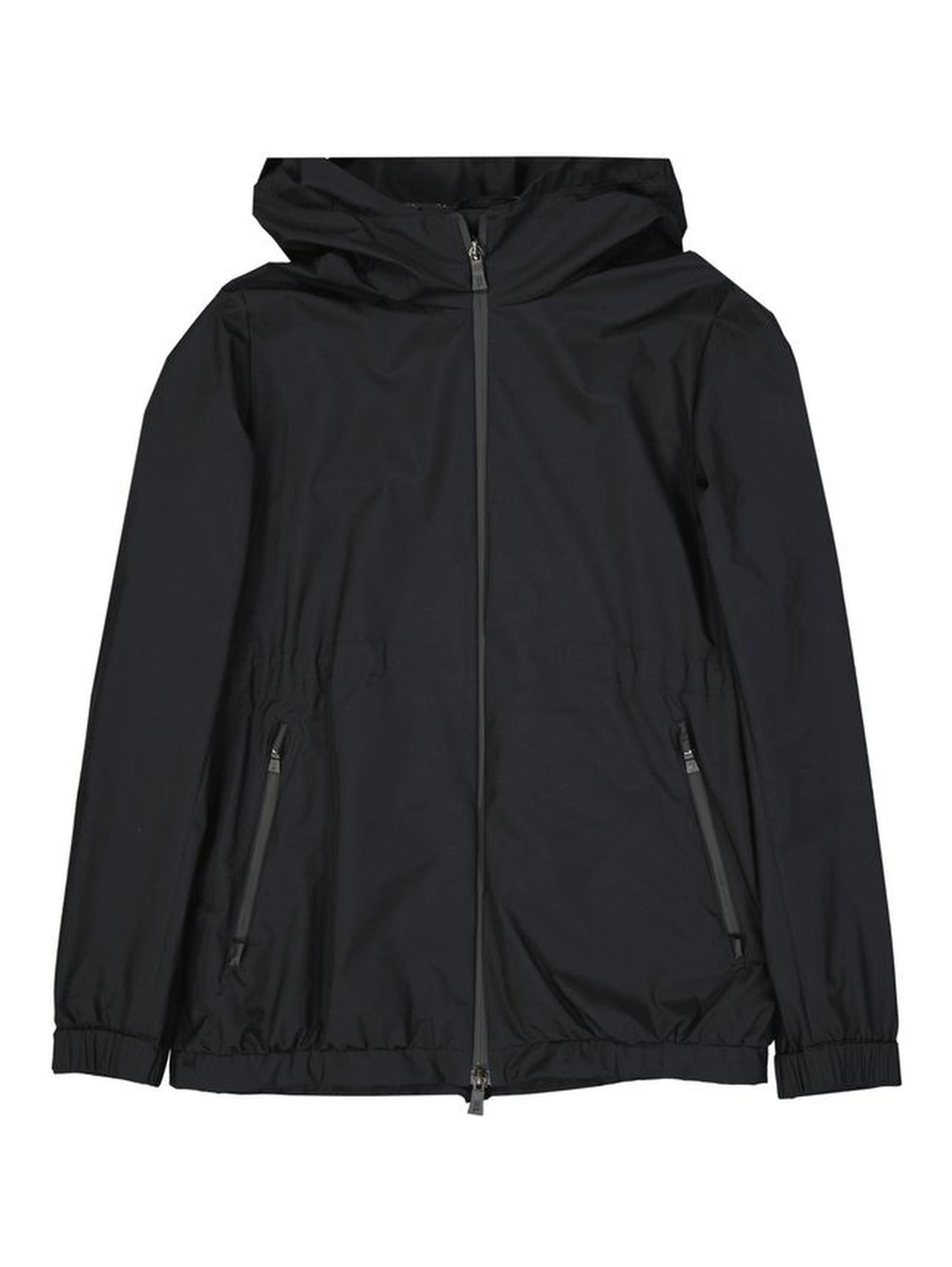 Black Polyester Shell Jacket
