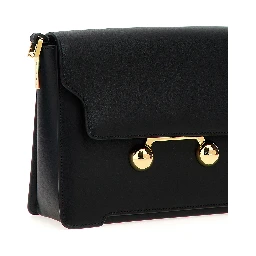 Black Calfskin Shoulder Bag
