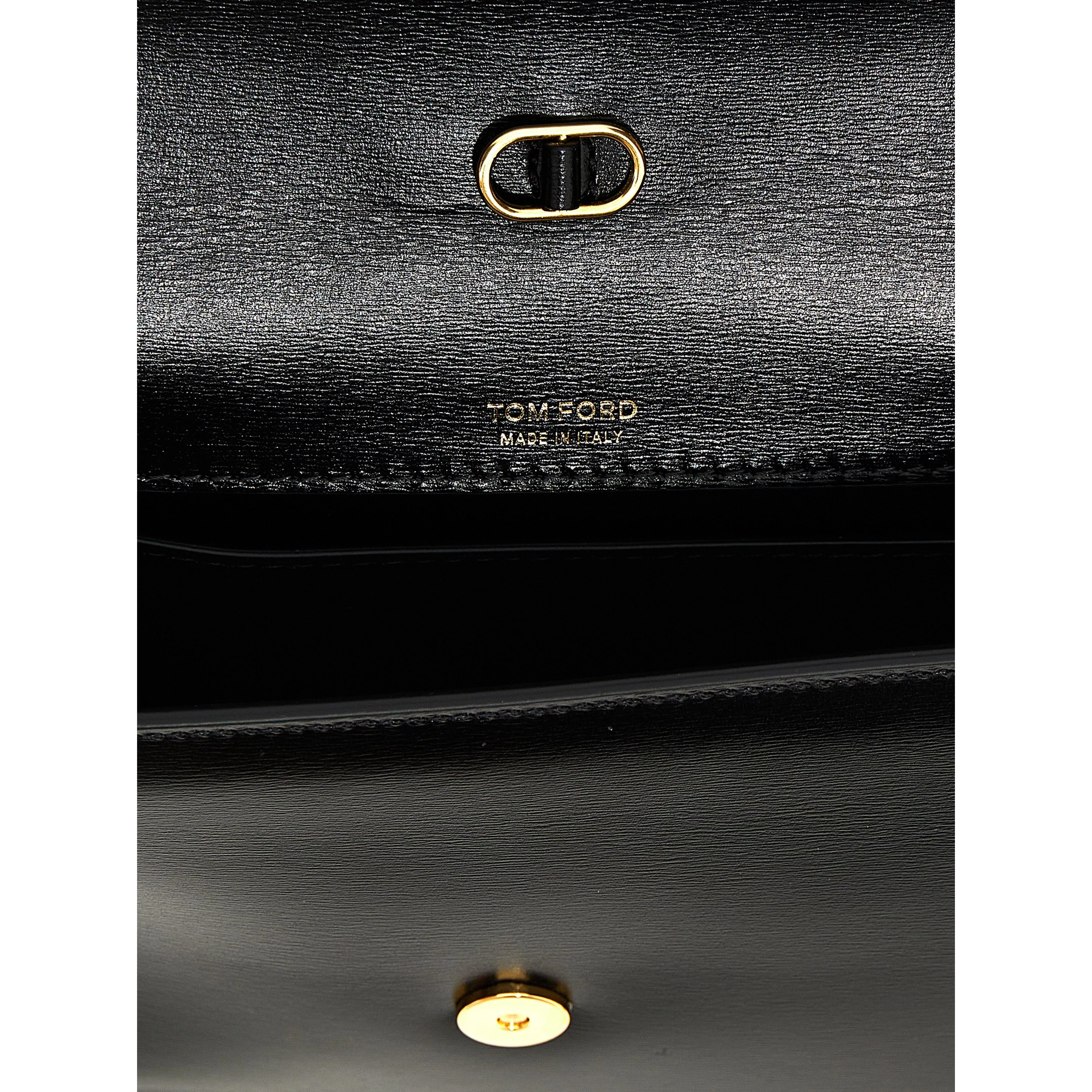 Black Leather Crossbody Bag
