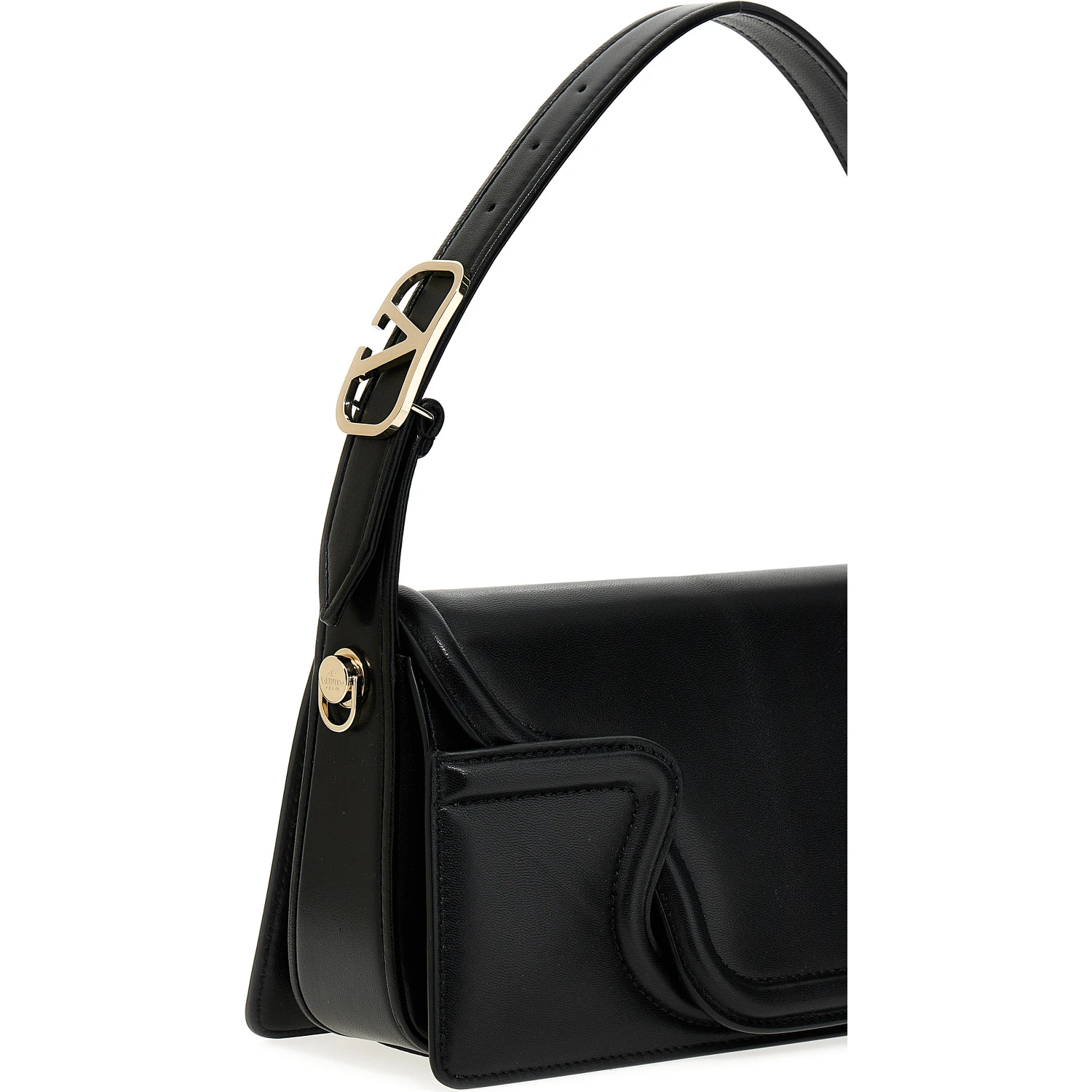 Black Leather Shoulder Bag