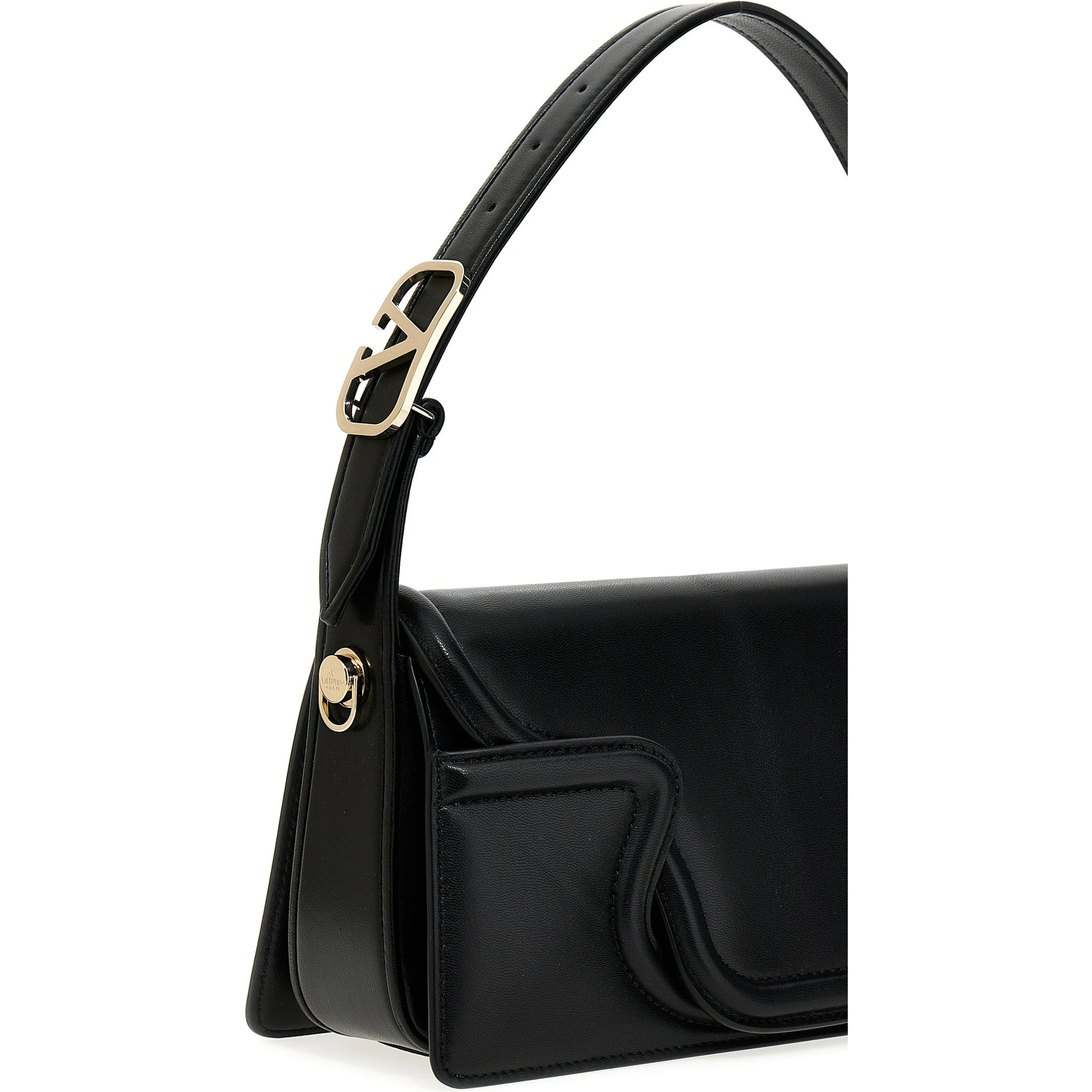 Black Leather Shoulder Bag