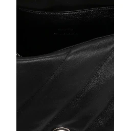 Black Lamb Leather Crossbody Bag