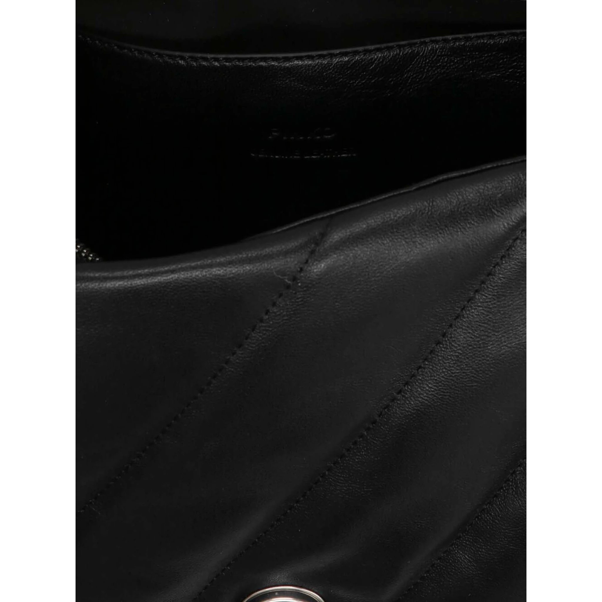 Black Lamb Leather Crossbody Bag