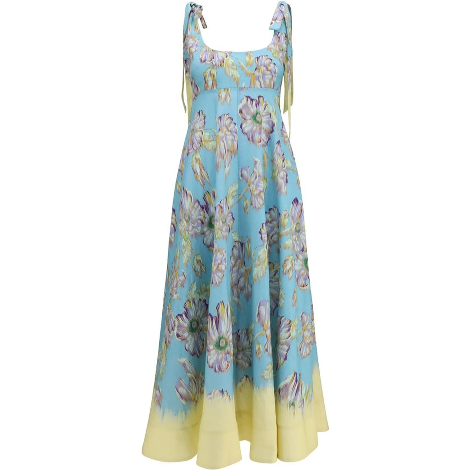 Multicolor Linen Casual Dress
