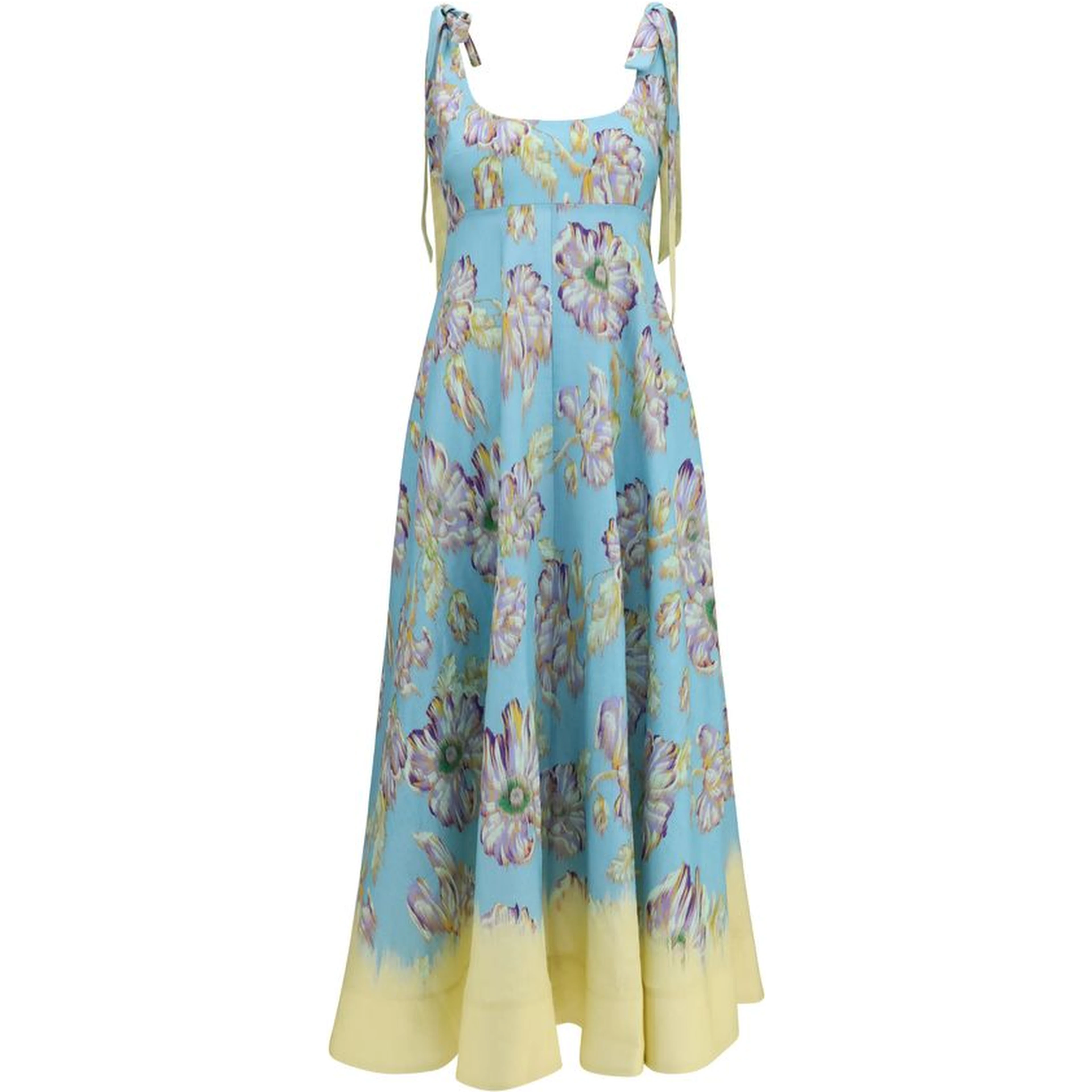 Multicolor Linen Casual Dress
