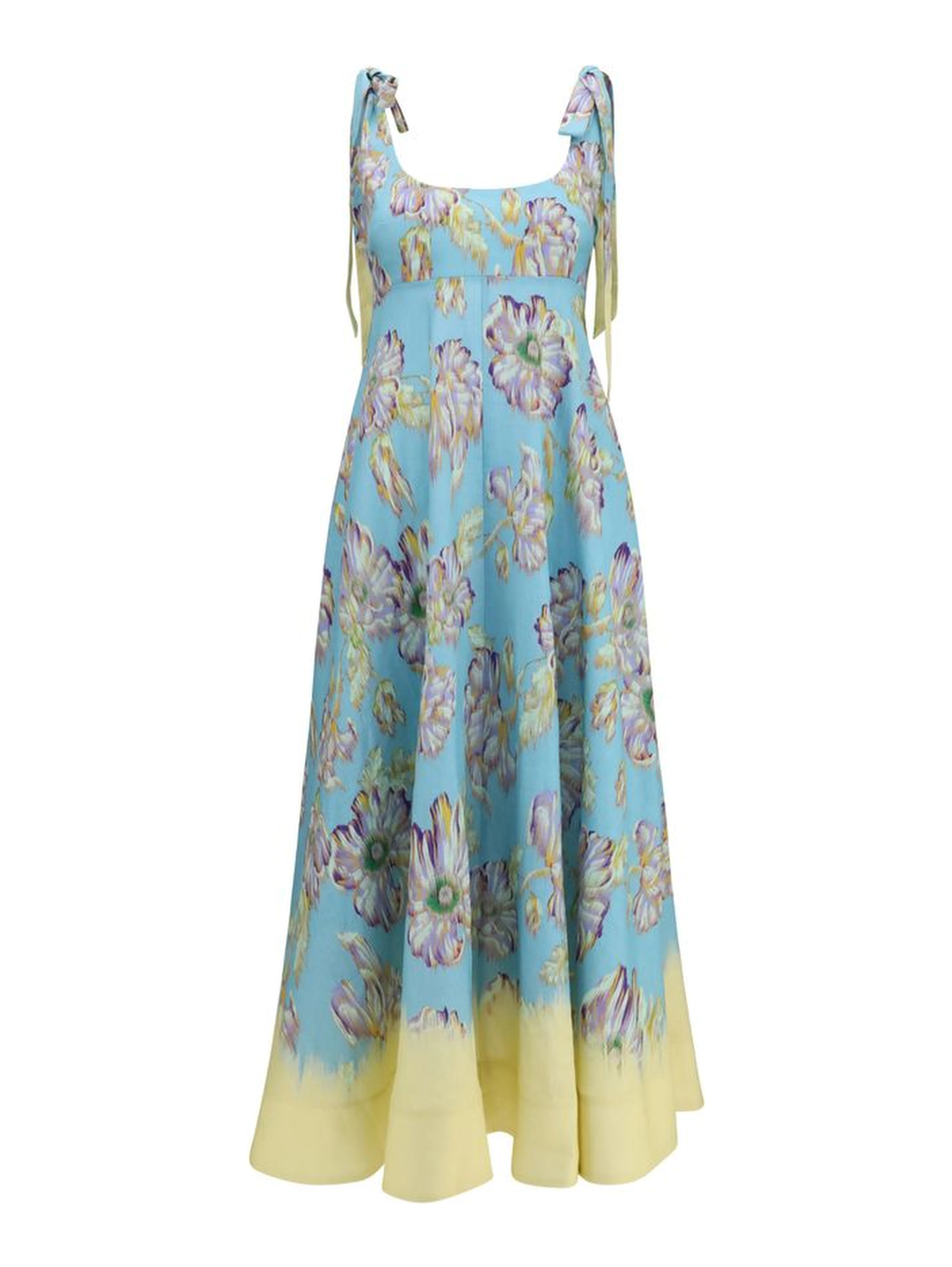 Multicolor Linen Casual Dress