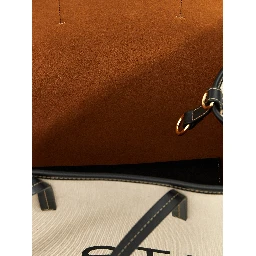 Beige Cotton Tote Bag