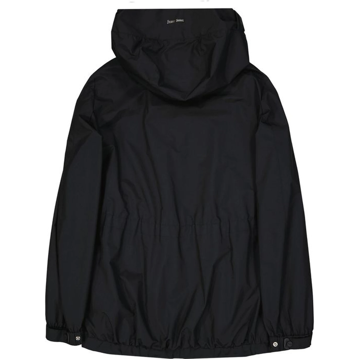 Black Polyester Shell Jacket