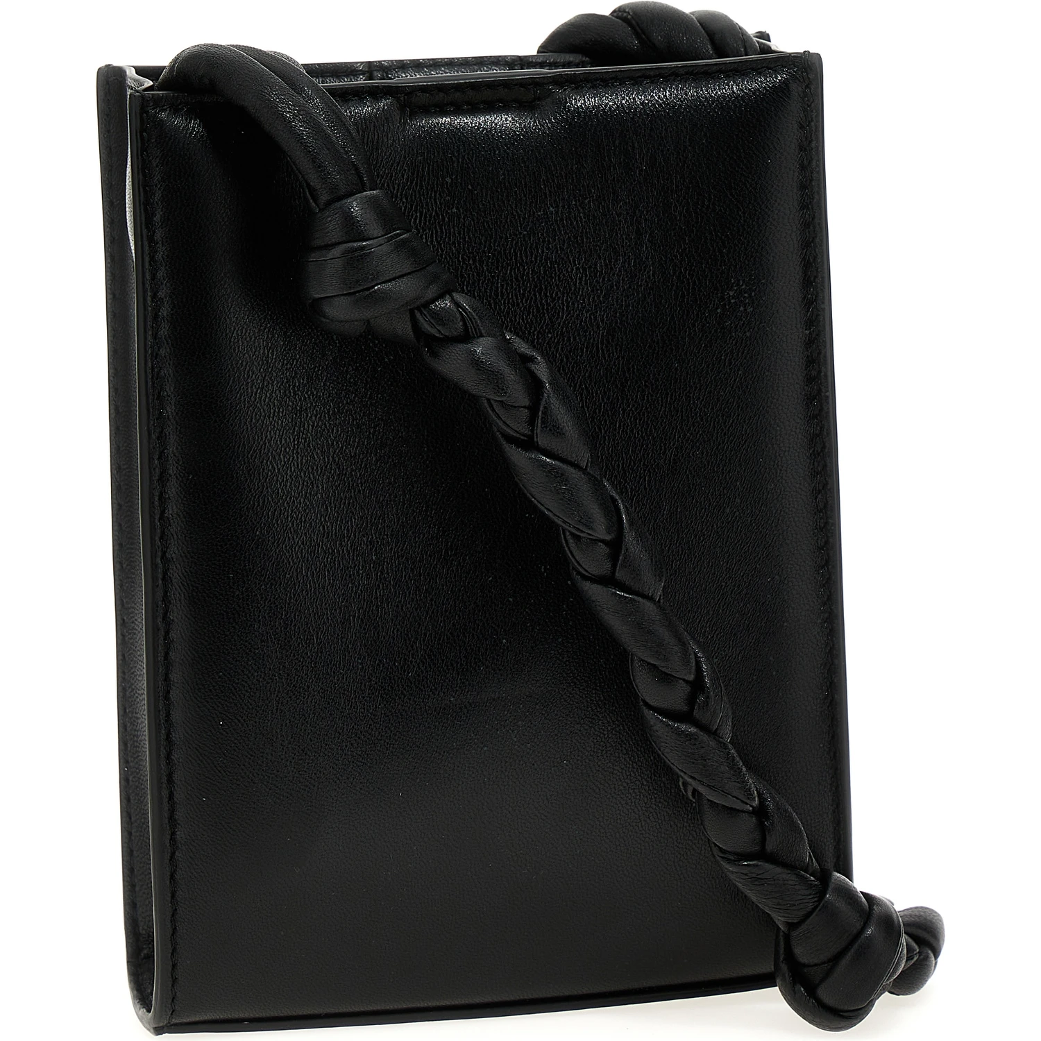 Black Calfskin Crossbody Bag