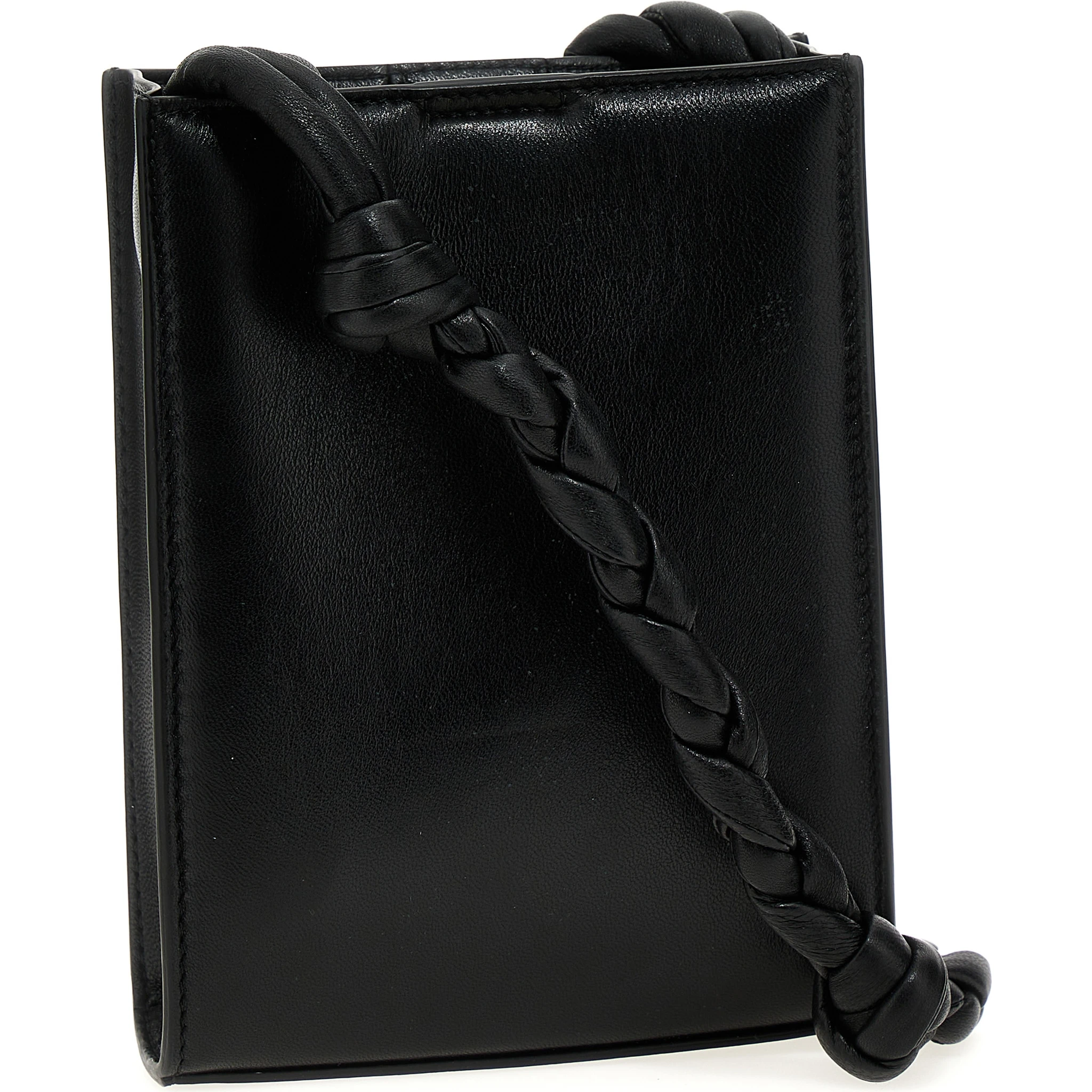 Black Calfskin Crossbody Bag