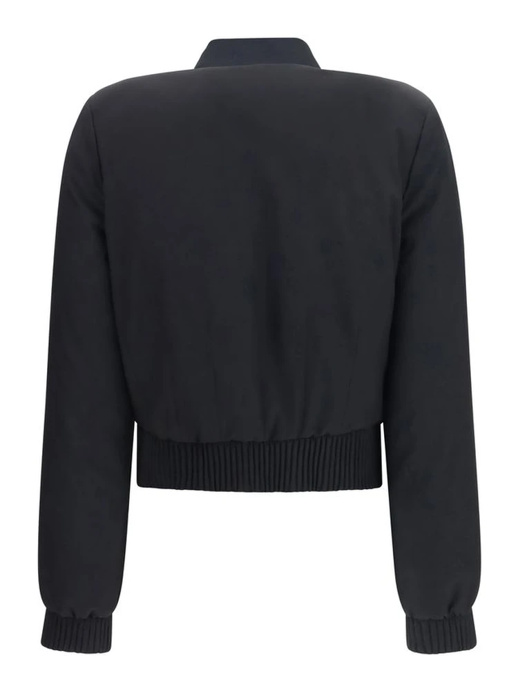 Black Polyester Bomber alternative