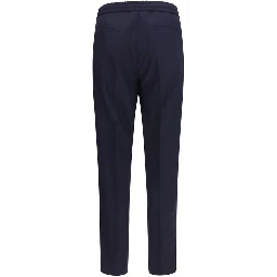Blue Wool Oves Aries Casual Pants