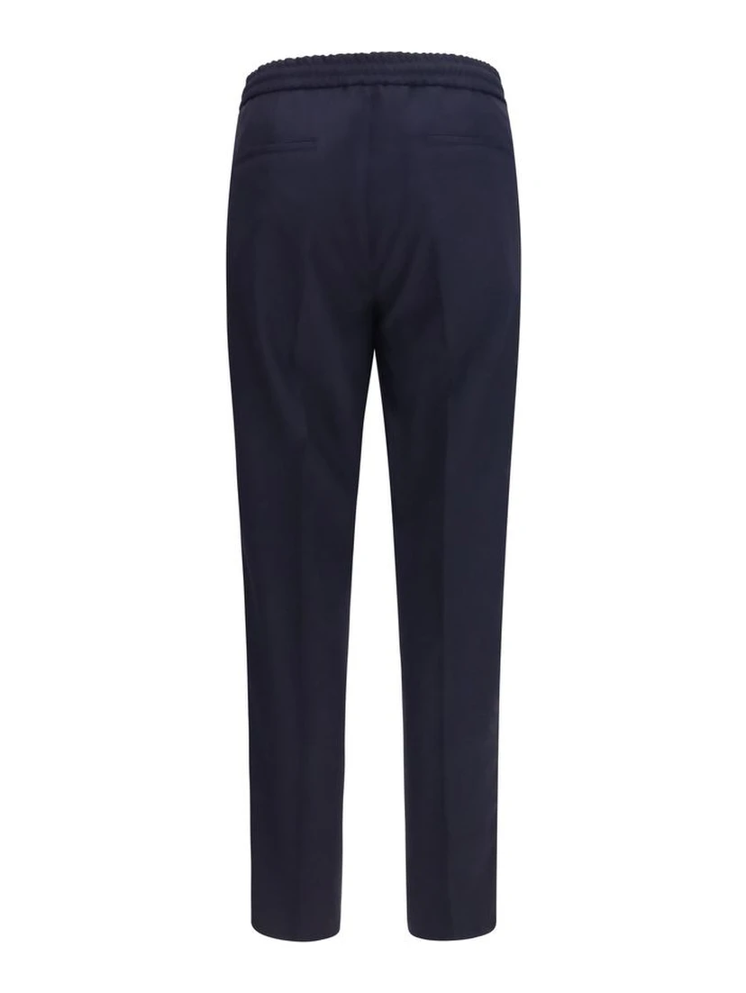 Blue Wool Oves Aries Casual Pants