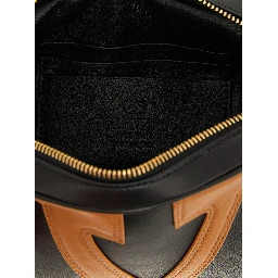Brown Lamb Leather Crossbody Bag