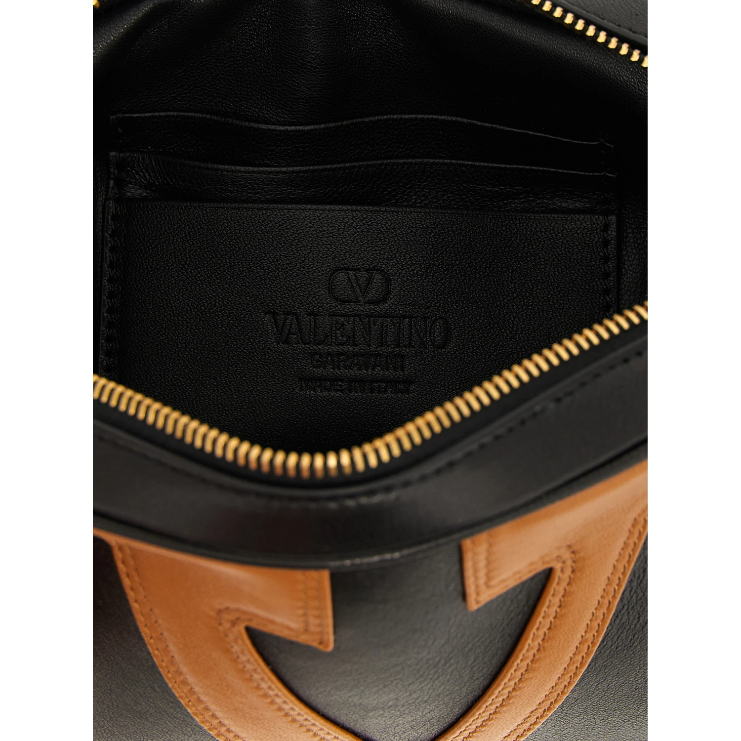Brown Lamb Leather Crossbody Bag