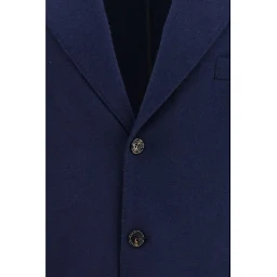 Blue Cashmere Full-Length Jacket