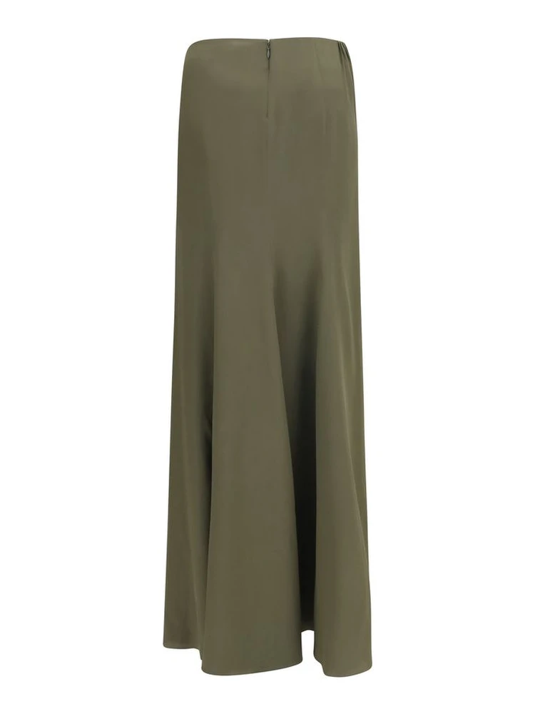 Bicolor Silk Long Skirt alternative