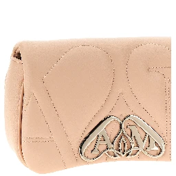 Beige Lamb Leather Crossbody Bag